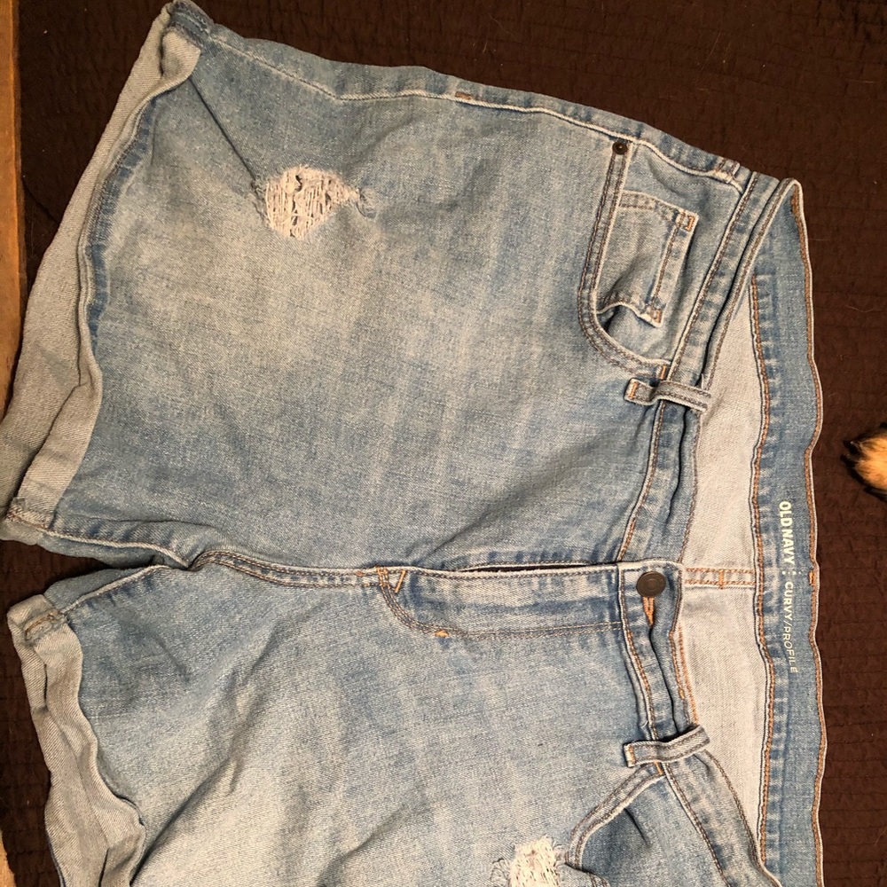 Denim shorts